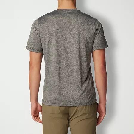 Columbia Hike Novelty Performance Crewneck T - Shirt - Black Heather