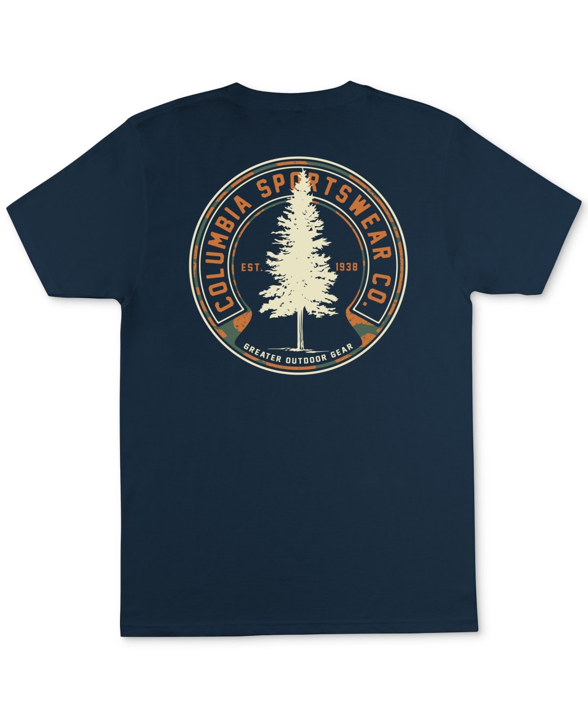 Columbia Logo Graphic T - Shirt - Navy columbia navy