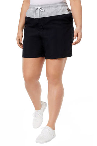 Columbia PLUS Black/Charcoal Sandy River Color-Blocked Short