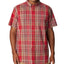 Columbia Rapid Rivers II Short Sleeve Shirt Red Plaid