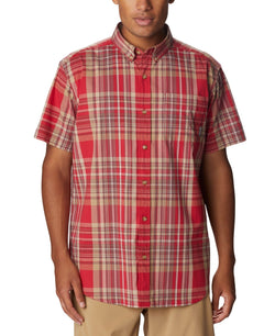 Columbia Rapid Rivers II Short Sleeve Shirt Red Plaid thumbnail 2