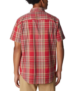 Columbia Rapid Rivers II Short Sleeve Shirt Red Plaid thumbnail 3