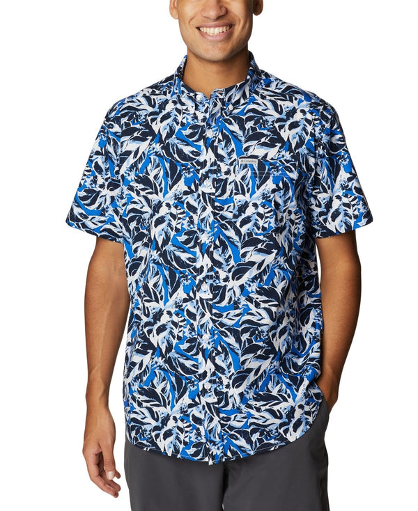 Columbia Rapid Rivers Printed Shi Bright Indigo Leaf Camo blue