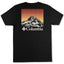 Columbia Regular Fit Short Sleeve Graphic T - Shirt Shirt Black Solid