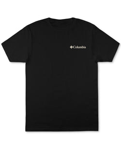 Columbia Regular Fit Short Sleeve Graphic T - Shirt Shirt Black Solid thumbnail 2