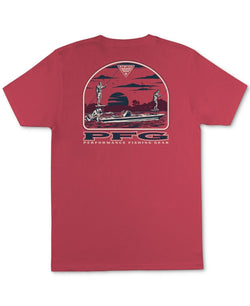 Columbia Regular Fit Short Sleeve Graphic T - Shirt Shirt Red Solid thumbnail 1