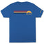 Columbia Striped Logo Graphic T - Shirt - Vivid Blue