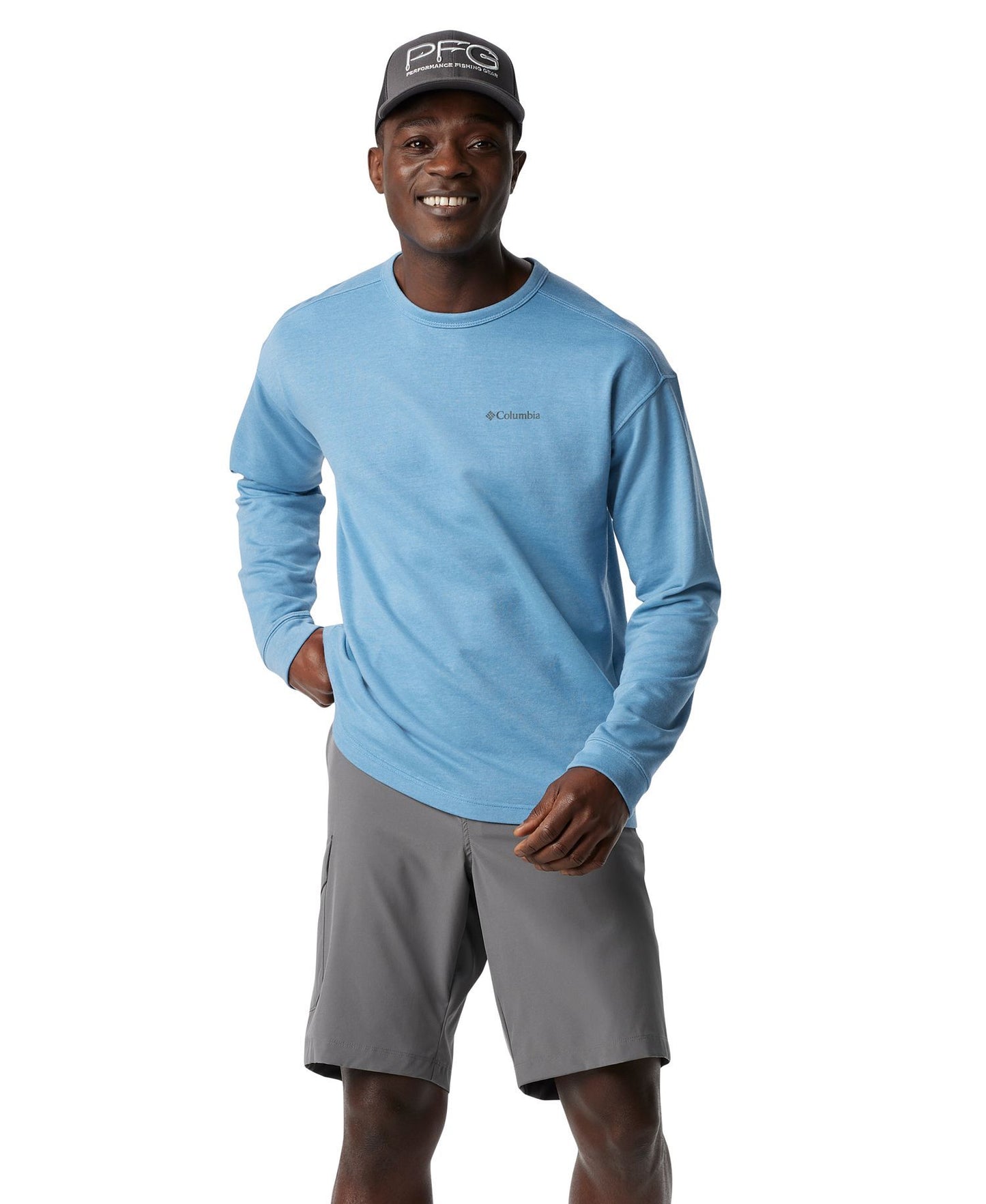 Columbia Twisted Creek Knit Long-Sleeve Logo Shirt