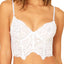 Cosabella White Magnolia Longline Lace Underwire Bralette