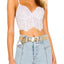Cosabella White Magnolia Longline Lace Underwire Bralette
