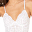 Cosabella White Magnolia Longline Lace Underwire Bralette