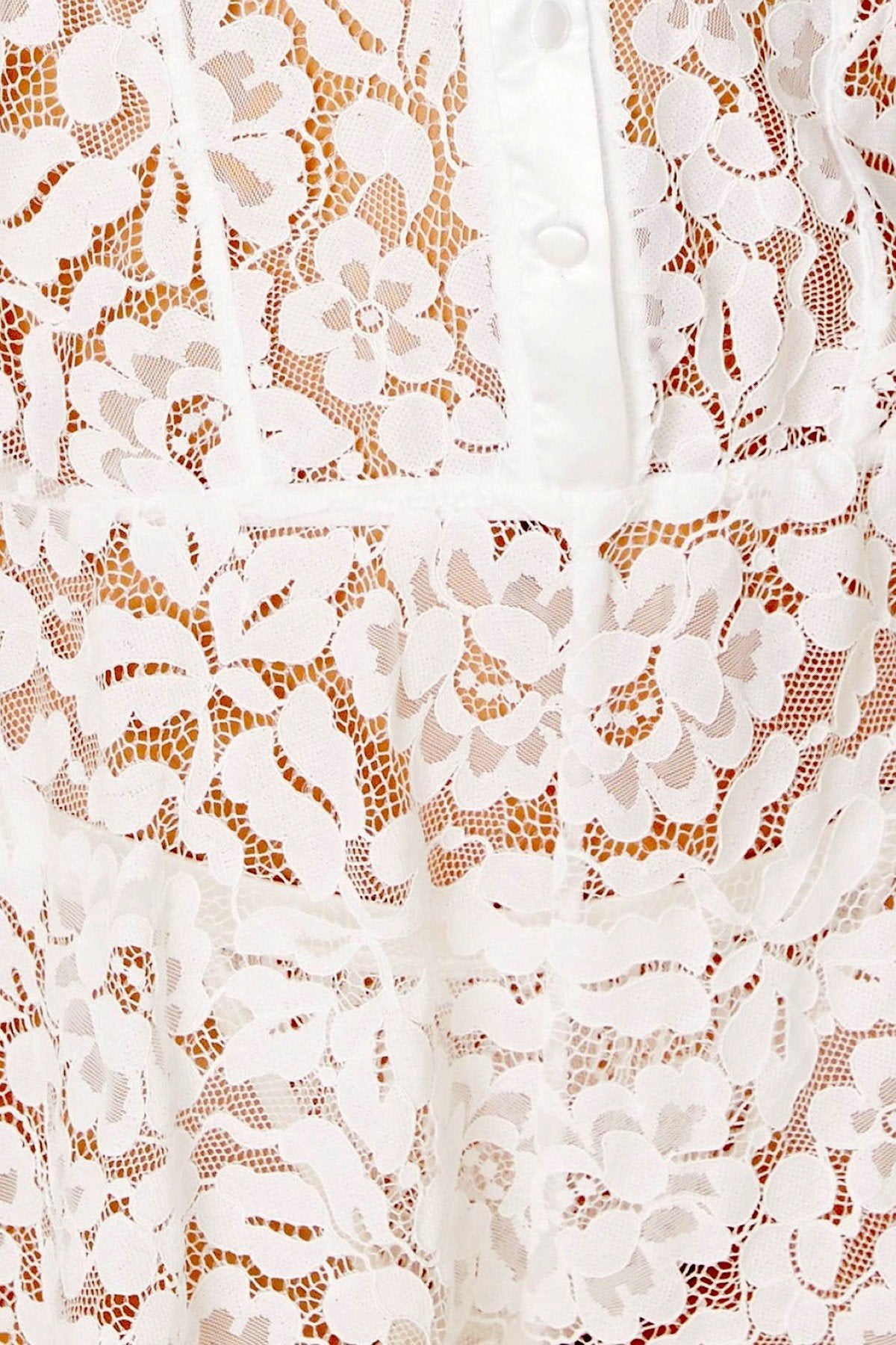 Cosabella White Magnolia Longline Lace Underwire Bralette