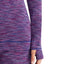 CuddlDuds Blue/Plum Space-Dye Flex-Fit V-Neck Top