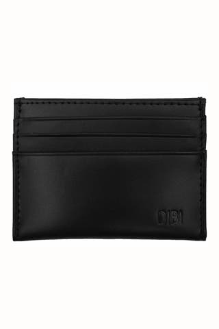 DIBI Black Slim Leather Wallet