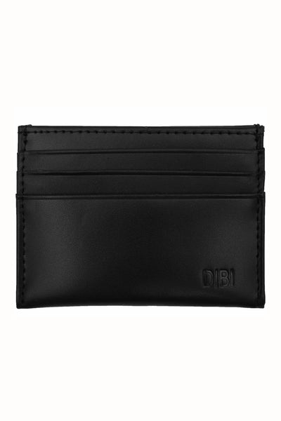 DIBI Black Slim Leather Wallet