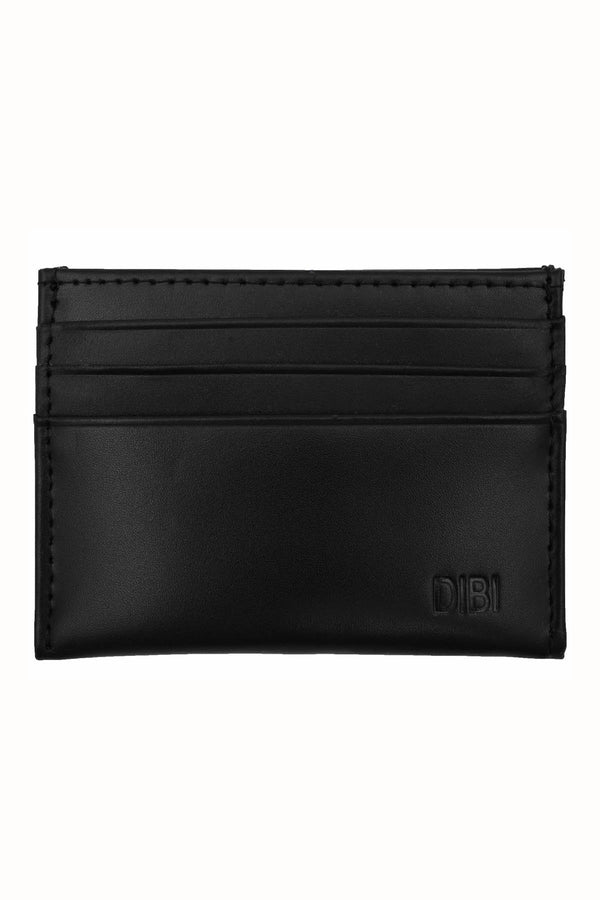 DIBI Black Slim Leather Wallet