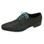 DIBI Bright-Blue Polkadot Dress Shoelaces w/ Gold Aglets