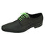 DIBI Bright-Green Dress Shoelaces w/ Silver Aglets