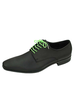 DIBI Bright-Green Dress Shoelaces w/ Silver Aglets thumbnail 3