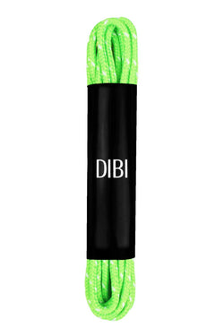 DIBI Bright-Green Polkadot Dress Shoelaces w/ Gold Aglets thumbnail 1