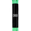 DIBI Bright-Green & Blue Dress Shoelaces w/ Gold Aglets