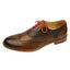 DIBI Bright-Orange Dress Shoelaces w/ Silver Aglets