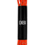 DIBI Bright-Orange Polkadot Dress Shoelaces w/ Gold Aglets