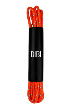 DIBI Bright-Orange Polkadot Dress Shoelaces w/ Gold Aglets thumbnail 1