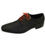 DIBI Bright-Orange Polkadot Dress Shoelaces w/ Gold Aglets