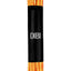 DIBI Bright-Red/Yellow Striped Dress Shoelaces w/ Gold Aglets