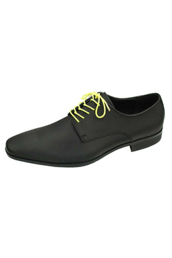DIBI Bright-Yellow Polkadot Dress Shoelaces w/ Gold Aglets thumbnail 3