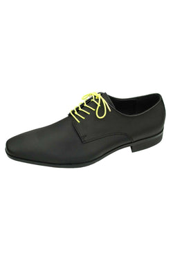 DIBI Bright-Yellow Polkadot Dress Shoelaces w/ Gold Aglets thumbnail 3