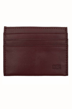 DIBI Burgundy Slim Leather Wallet thumbnail 1
