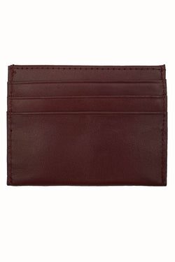 DIBI Burgundy Slim Leather Wallet thumbnail 3