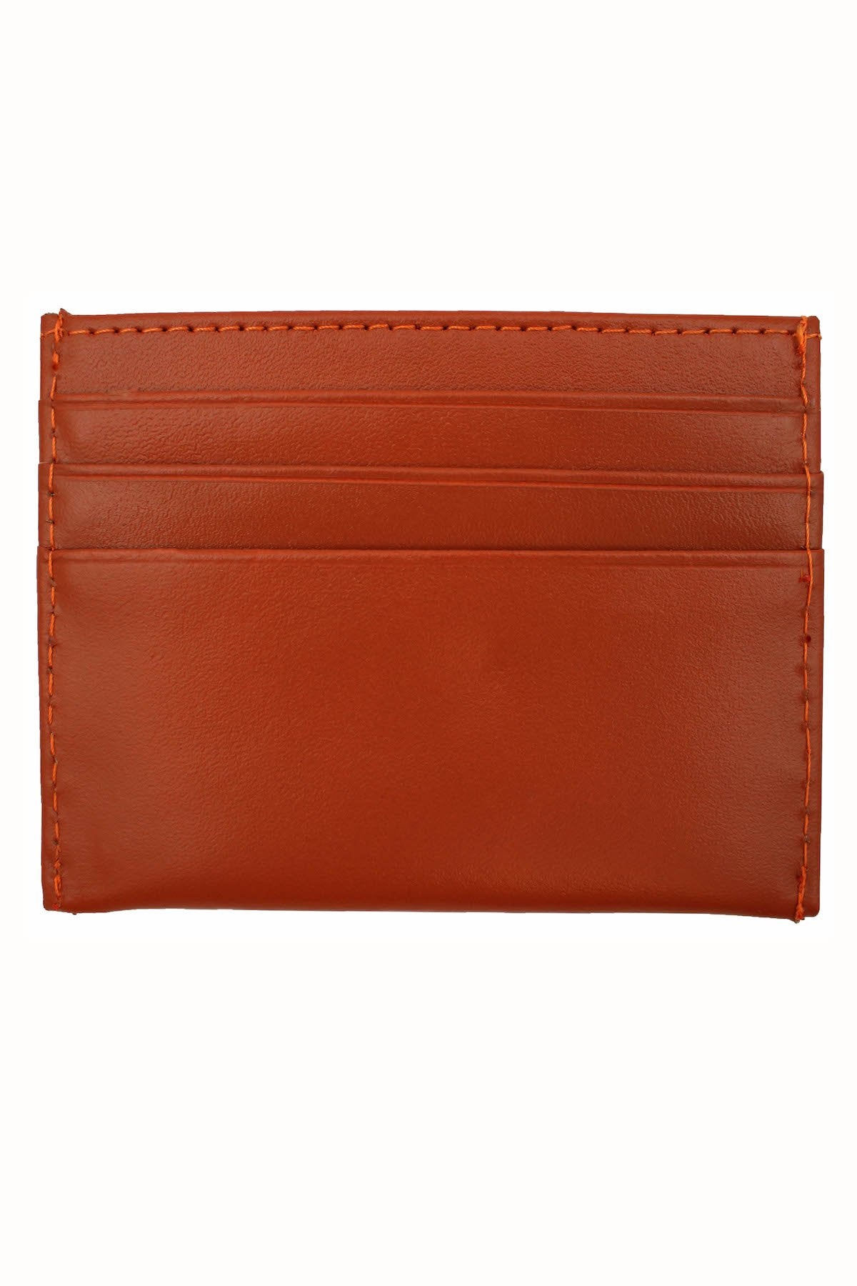 DIBI Burnt-Orange Slim Leather Wallet