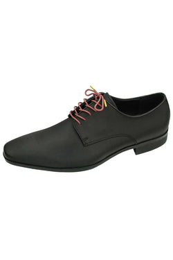DIBI Green/Raspberry Striped Dress Shoelaces w/ Gold Aglets thumbnail 3