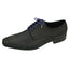 DIBI Navy-Blue Polkadot Dress Shoelaces w/ Gold Aglets