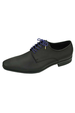 DIBI Navy-Blue Polkadot Dress Shoelaces w/ Gold Aglets thumbnail 3
