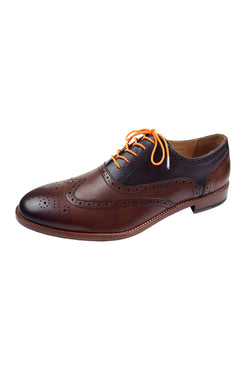 DIBI Orange Dress Shoelaces w/ Silver Aglets thumbnail 2