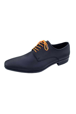 DIBI Orange Dress Shoelaces w/ Silver Aglets thumbnail 3