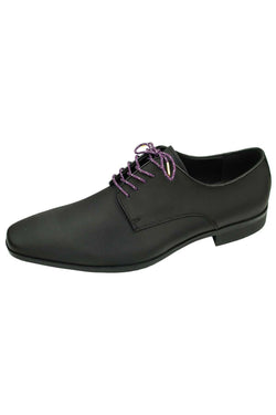 DIBI Plum Polkadot Dress Shoelaces w/ Gold Aglets thumbnail 3