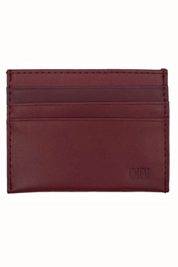 DIBI Plum Slim Leather Wallet thumbnail 1