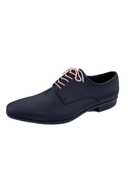 DIBI Solid Blush-Pink Dress Shoelaces w/ Silver Aglets thumbnail 3
