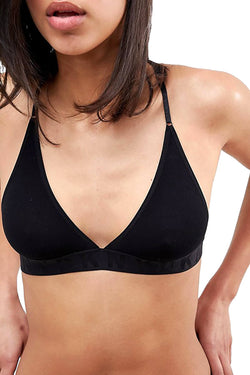 DKNY Black Logo Mesh Seamless Wireless Bralette thumbnail 3