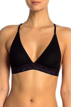 DKNY Black Logo Mesh Seamless Wireless Bralette thumbnail 1