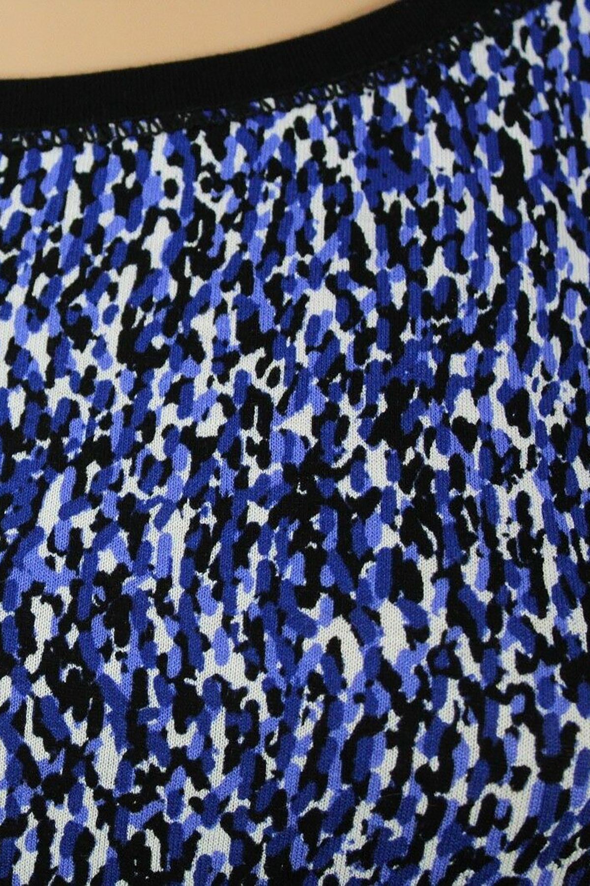 DKNY Blue/Black Printed Short-Sleeve Lounge Top