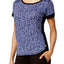 DKNY Blue/Black Printed Short-Sleeve Lounge Top