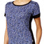 DKNY Blue/Black Printed Short-Sleeve Lounge Top