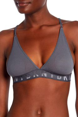 DKNY Graphite Seamless Logo Wireless Mesh Bralette thumbnail 2