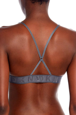 DKNY Graphite Seamless Logo Wireless Mesh Bralette thumbnail 4